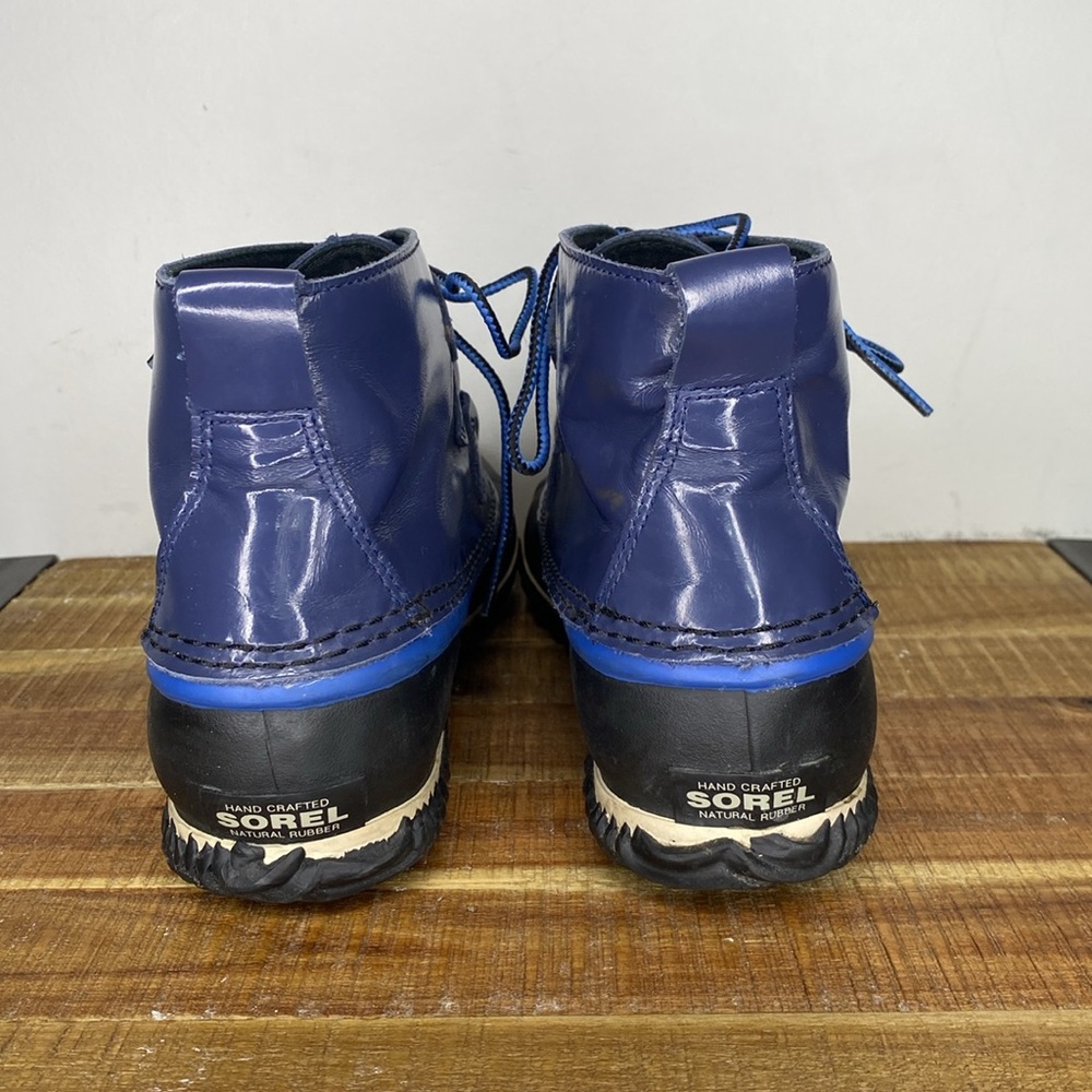 Sorel Out N About Nocturnal Blue Ankle Boots: Size 9.5 - Picture 5 of 9
